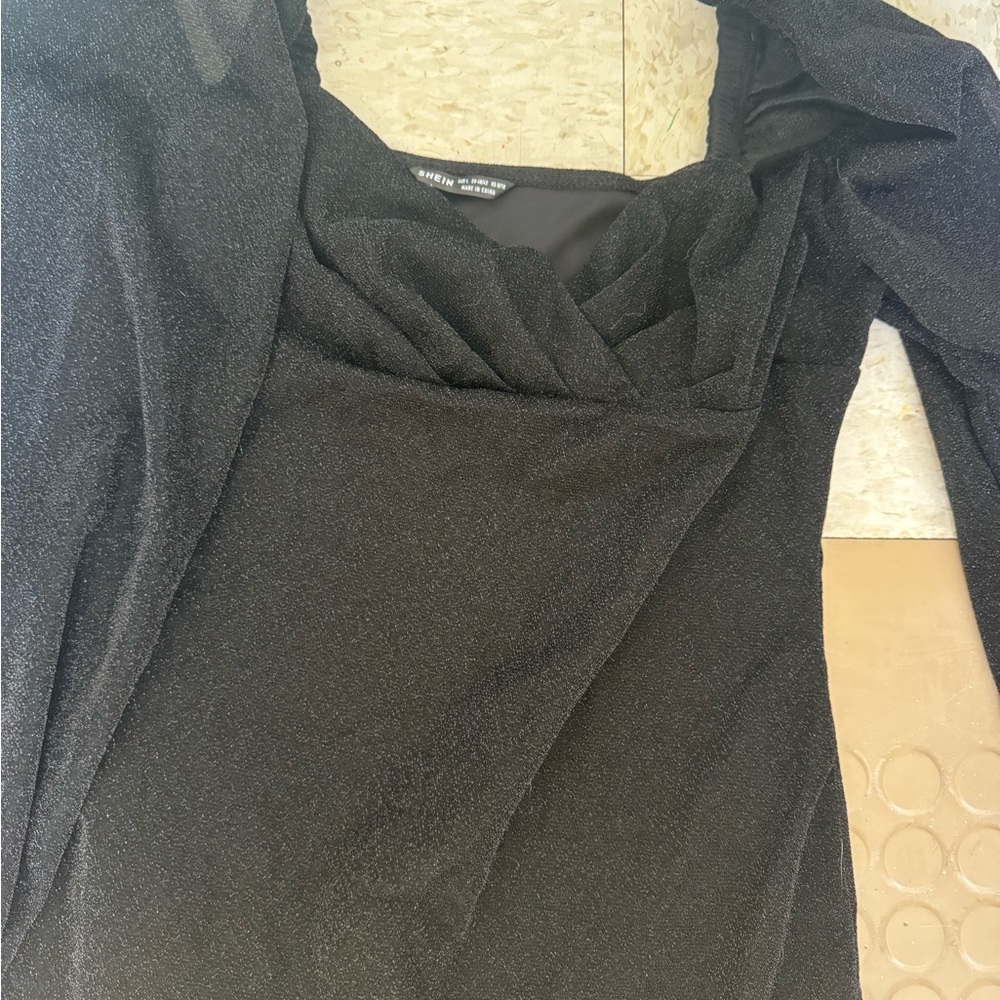 Black SHEIN dress, glitter! Never worn!